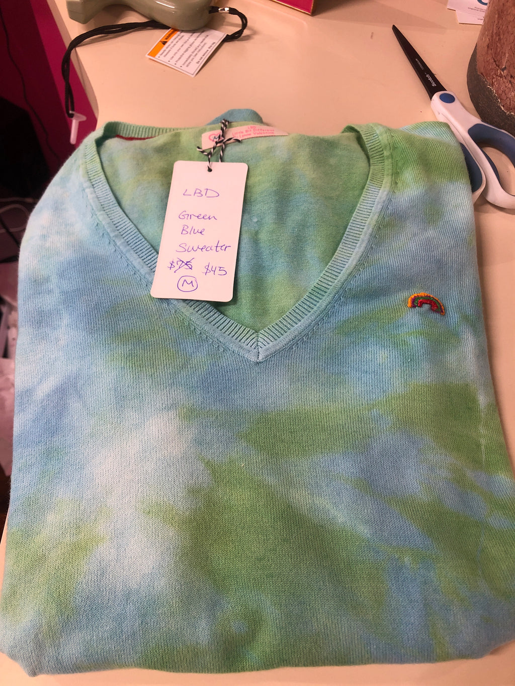 LBD Green Blue Sweater