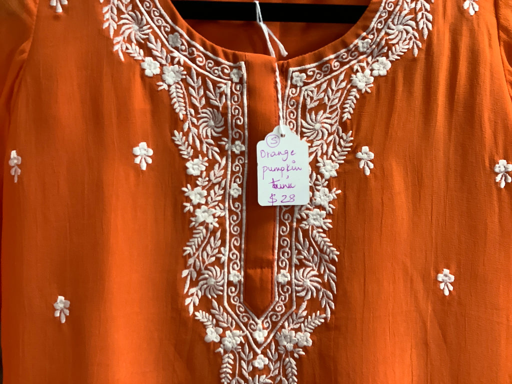 Orange pumpkin tunic