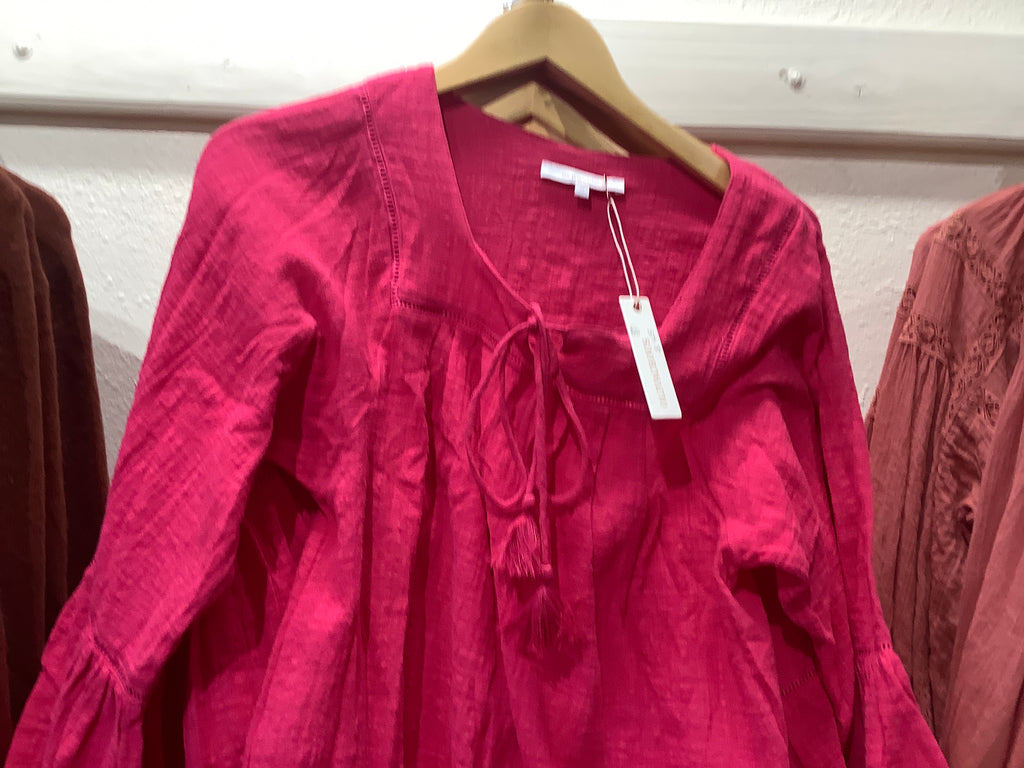 Oliv hot pink blouse