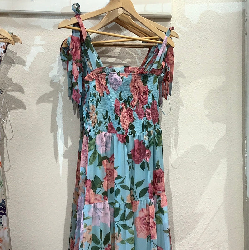 FT Blue Peony Dress