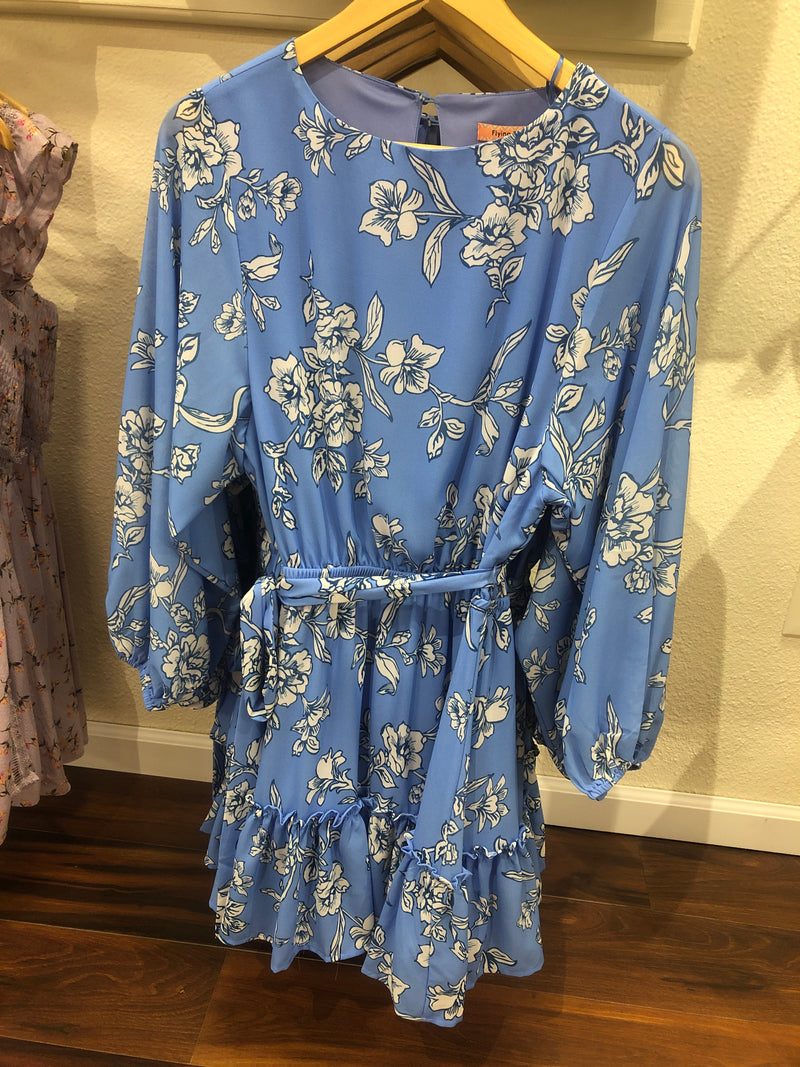 FT Blue Ruffle Dress