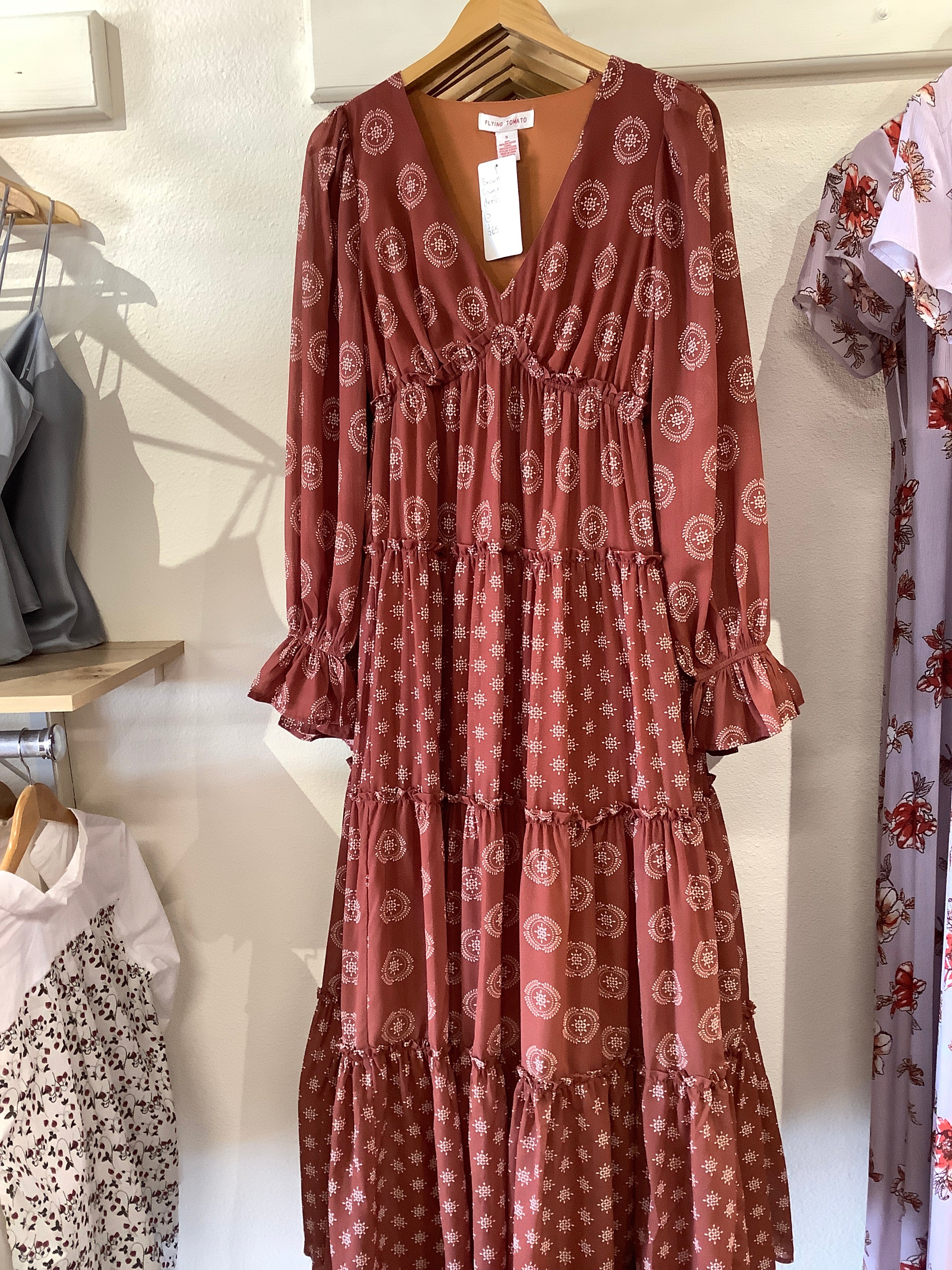 FT Brown Cowgirl Dress – Flame and Flamingo