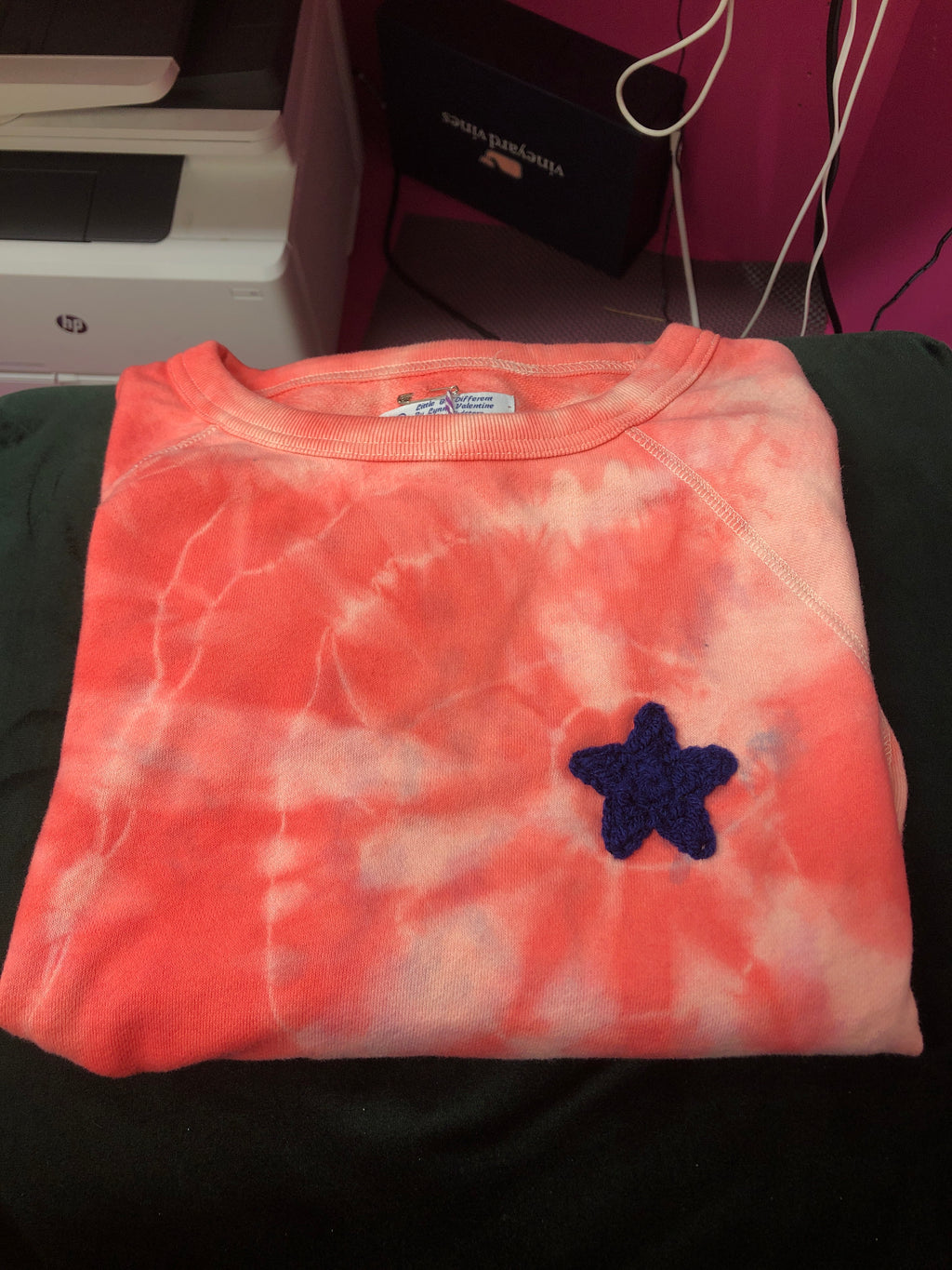 LBD Red Tie Dye Sweater