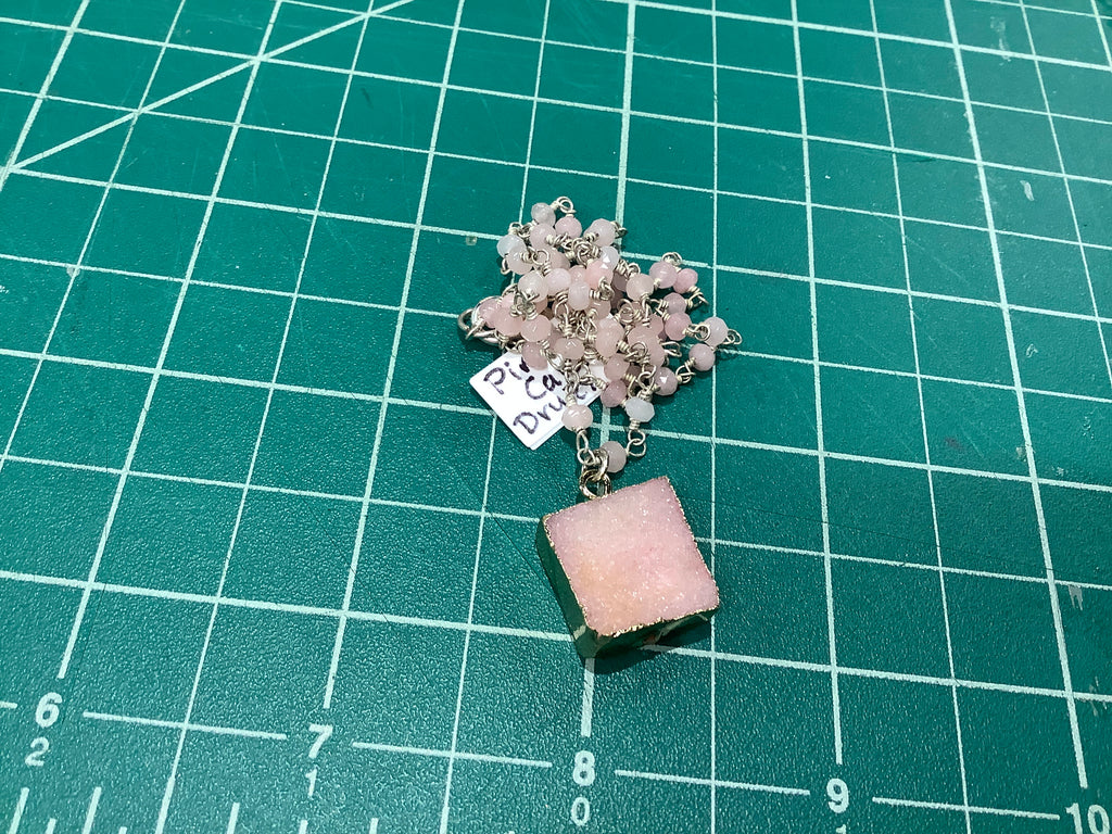 Pink Calci Druzy