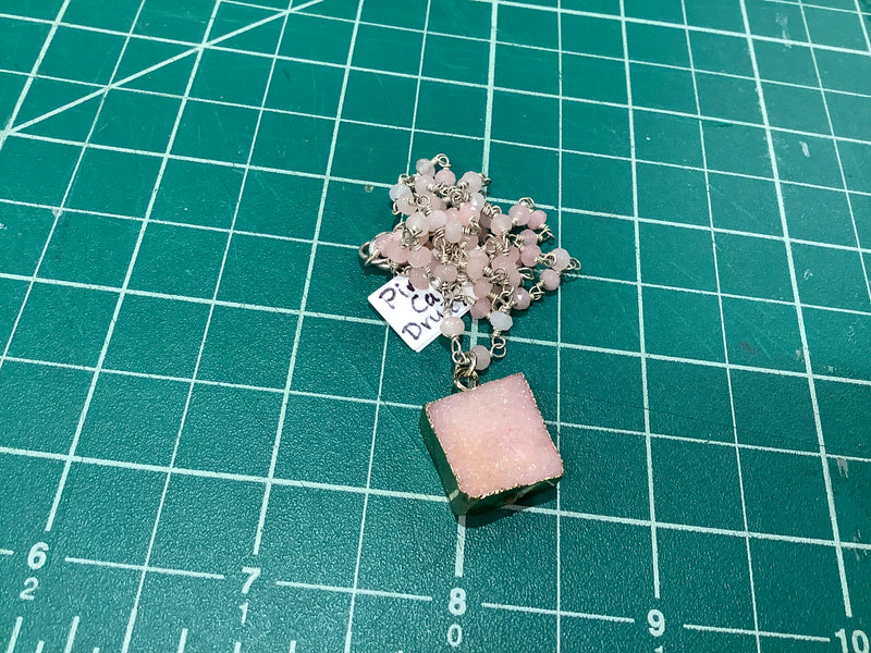 Pink Calci Druzy