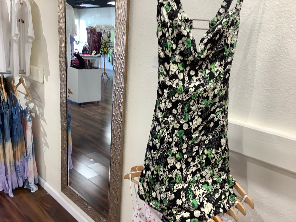 FP black combo dress