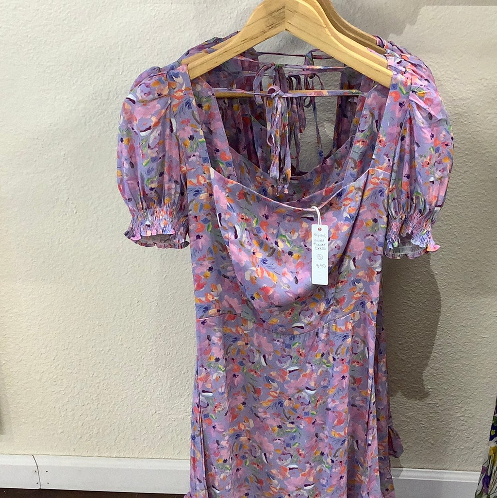 Oliv Mystic Violet Flower Dress