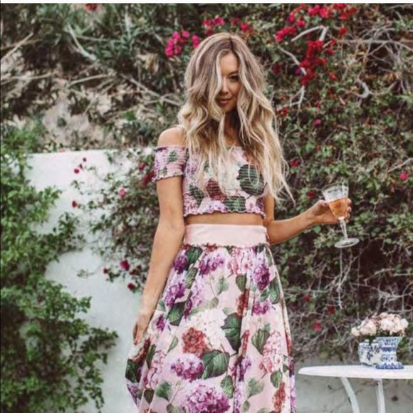 Mumu Hydrangea Smocked Top